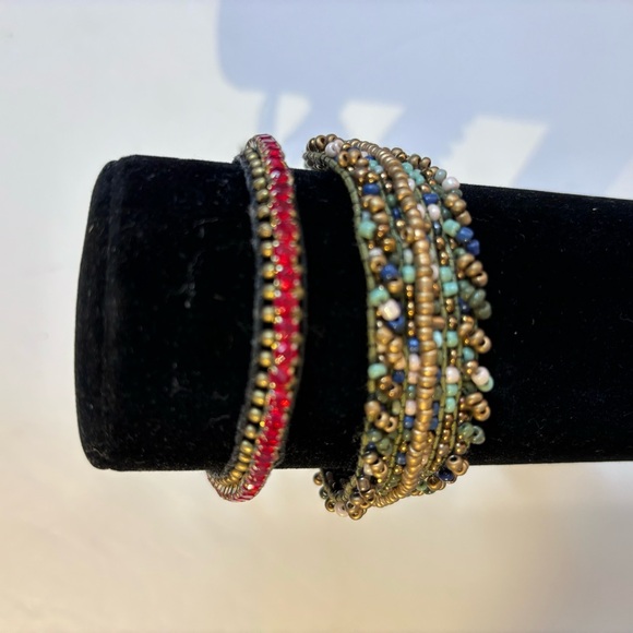 Vintage Sliding Knot Bracelets Set of 2 Adjustable Sizing - Picture 2 of 9